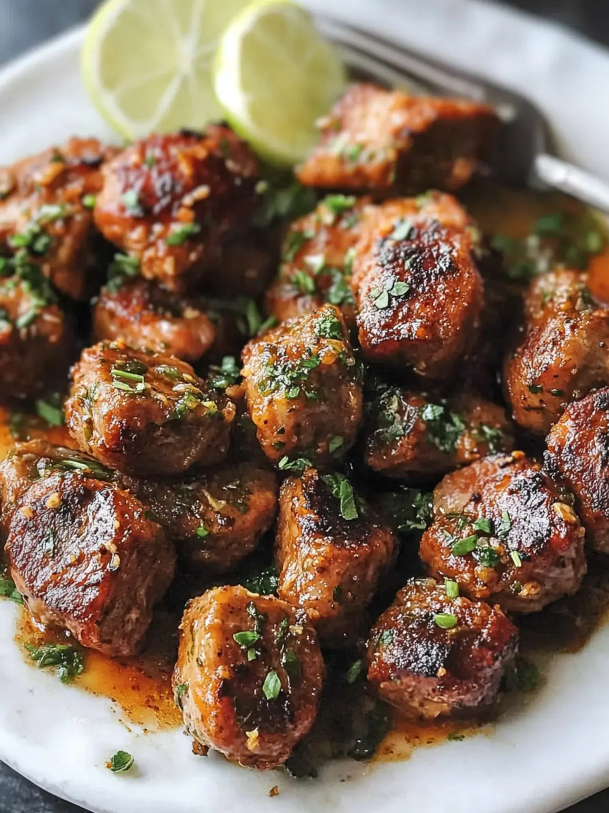 Savor Garlic Pork Bites: A Creamy, Zesty Delight! Garlic Pork Bites