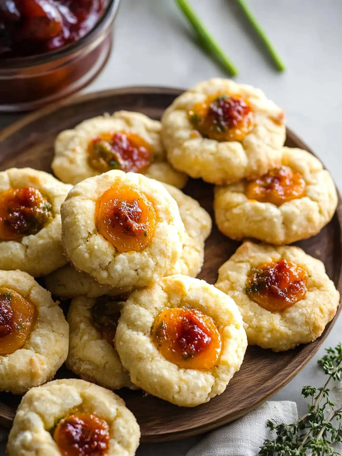 Cheesy Savory Thumbprint Cookies: A Flavorful Twist! Cheesy Savory Thumbprint Cookies