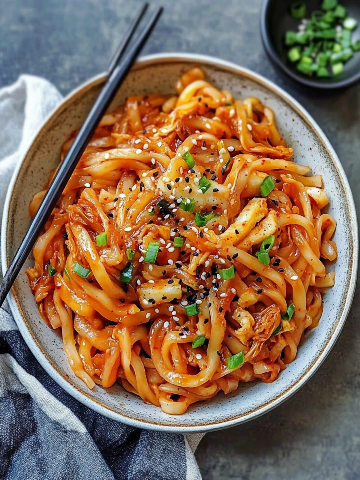 Savor Quick Kimchi Noodle Stir-Fry in Just 20 Minutes Kimchi Noodle Stir-Fry
