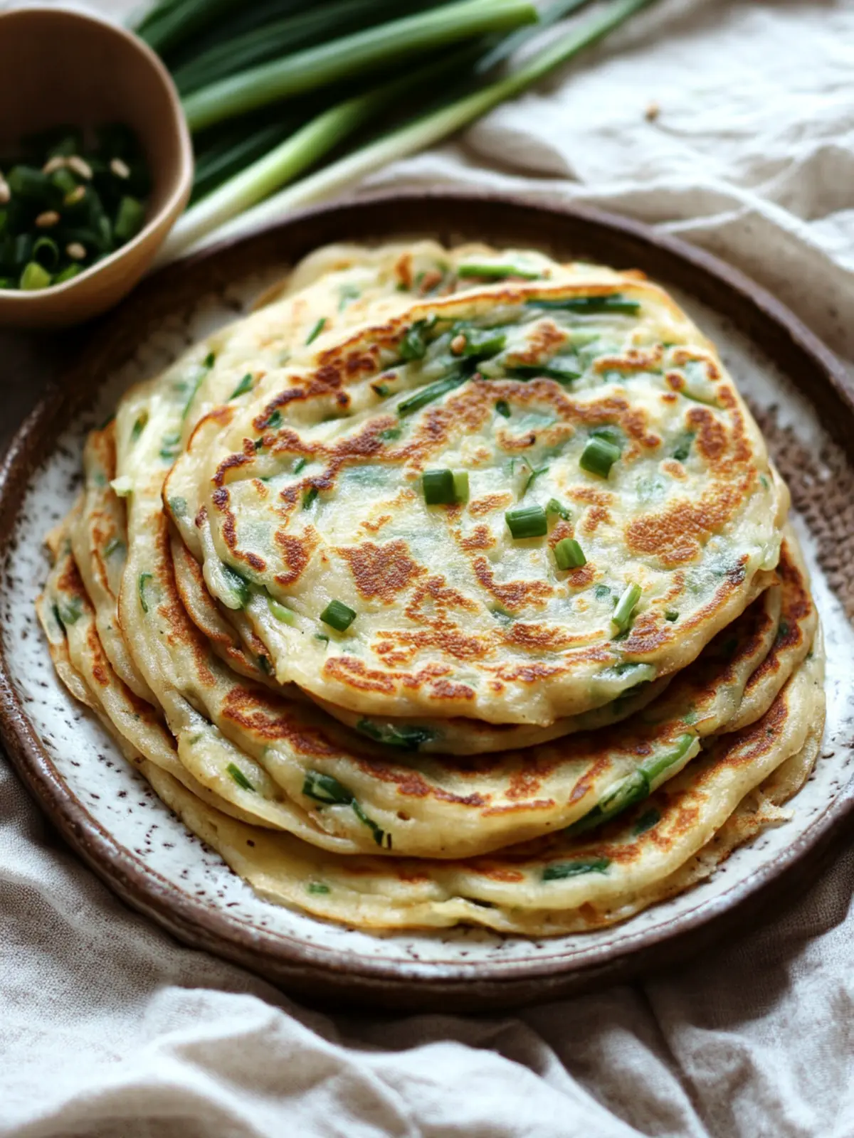 Crispy Chinese Scallion Pancakes: Homemade Happiness Awaits Chinese Scallion Pancakes