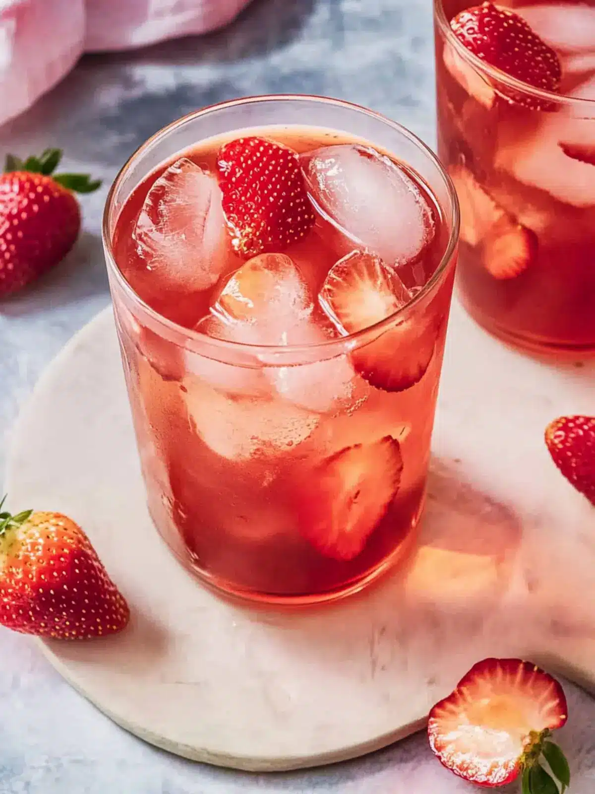 Delicious Strawberry Iced Tea: Refreshingly Sweet & Easy! Strawberry Iced Tea