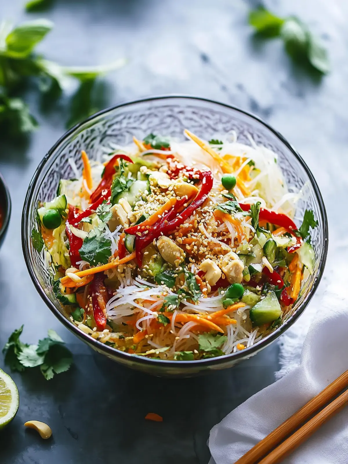 Spring Roll Salad with Spicy Ginger Dressing to Wow Your Tastebuds Spring Roll Salad with Spicy Ginger Dressing