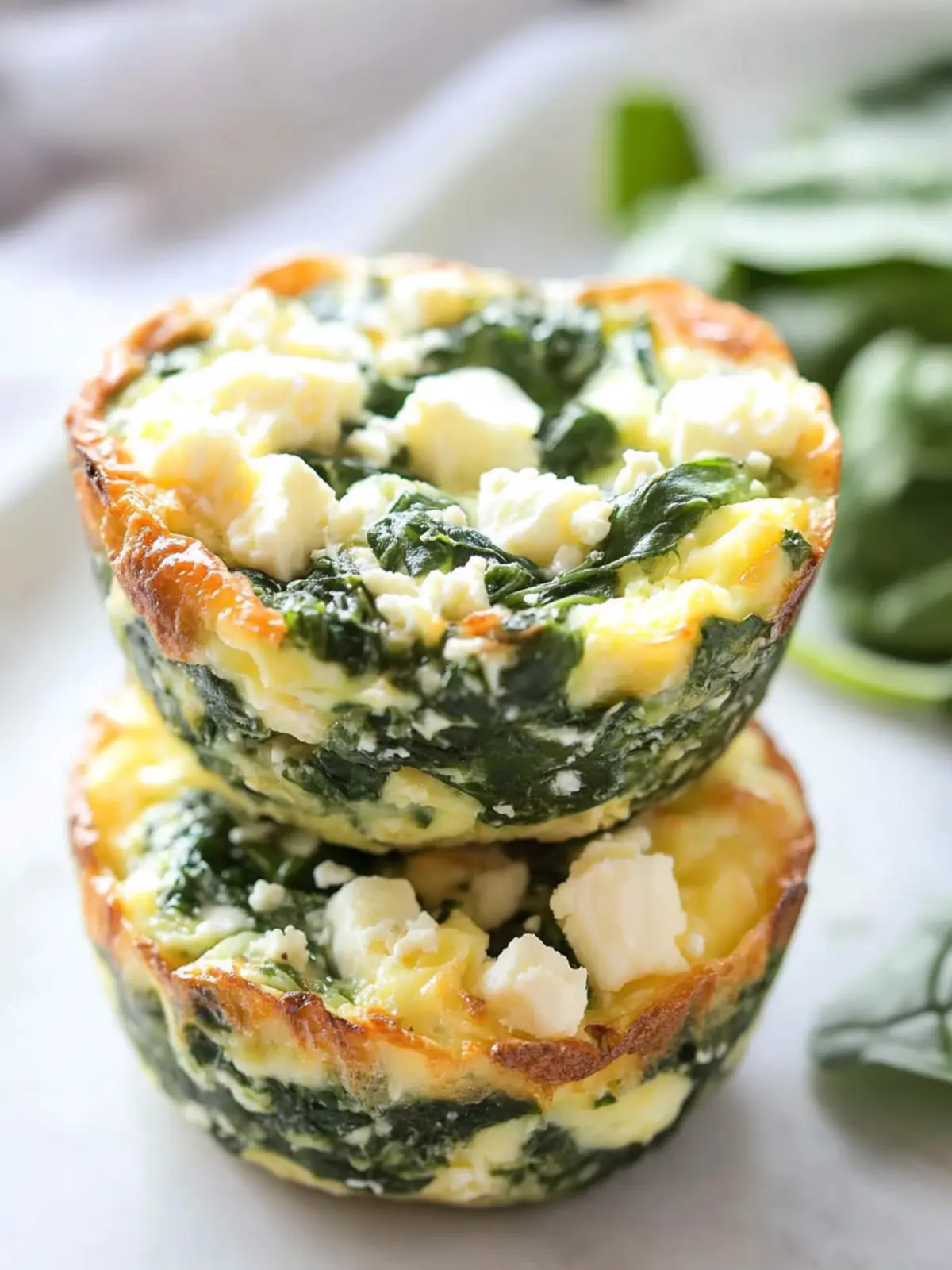 Delicious Spinach and Feta Egg Cups for a Healthy Start! Spinach and Feta Egg Cups