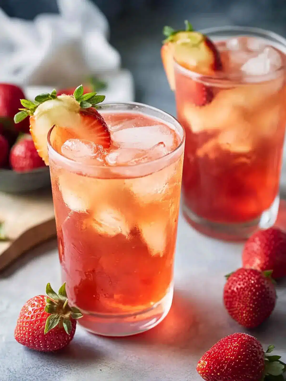 Delicious Strawberry Iced Tea: Refreshingly Sweet & Easy! Strawberry Iced Tea
