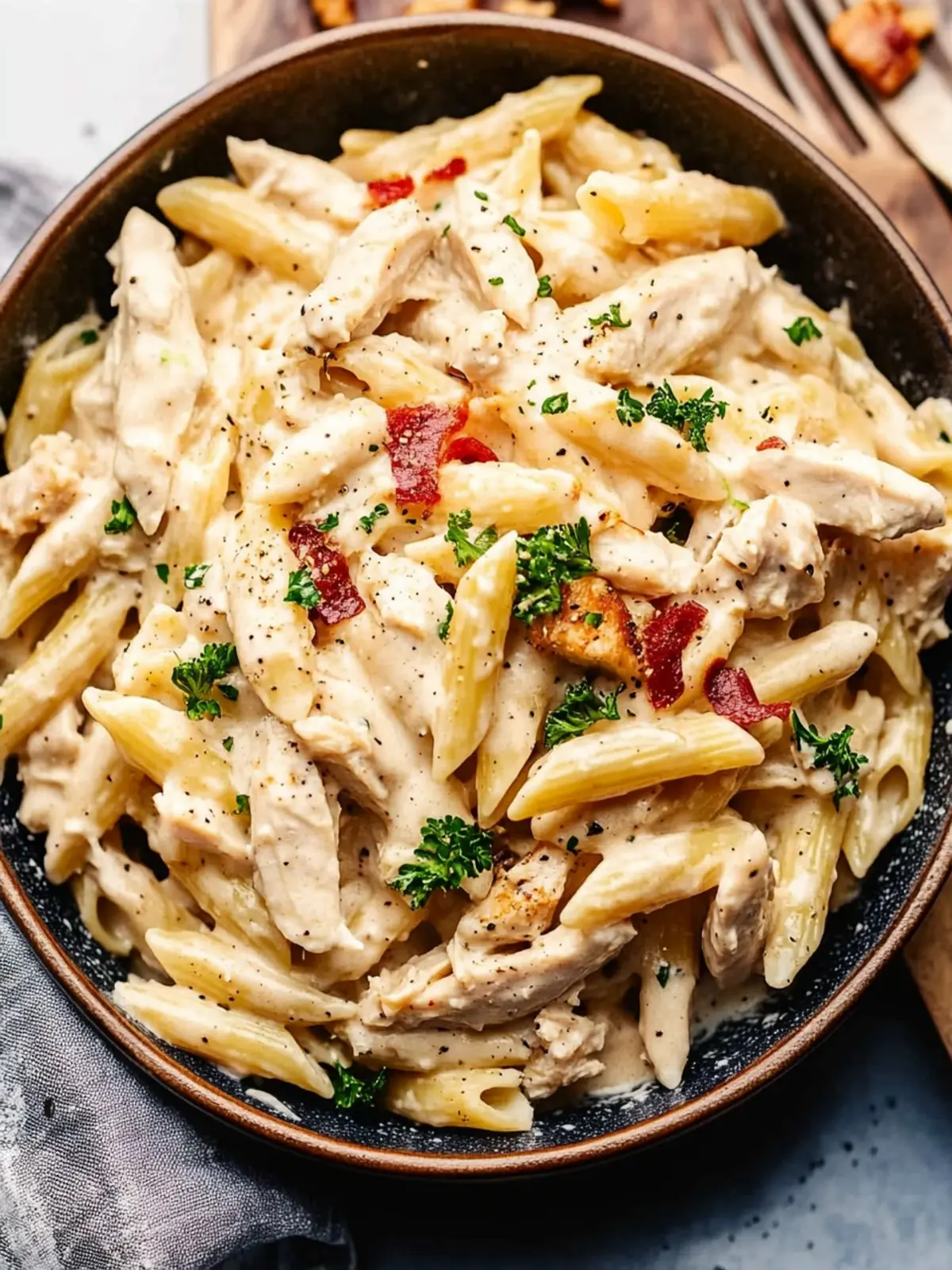 Delicious Cheesy Ranch Chicken Pasta in Just 25 Minutes Cheesy Ranch Chicken Pasta